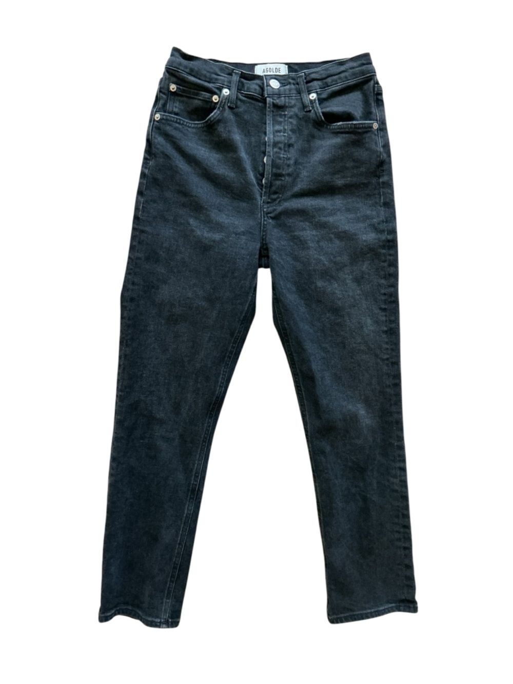 AGOLDE Black High Rise Straight Leg Jeans Size 26